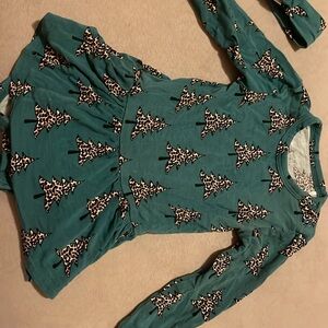 Posh Peanut Dress with Leopard Tree Print